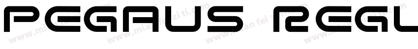 pegaus regular字体转换